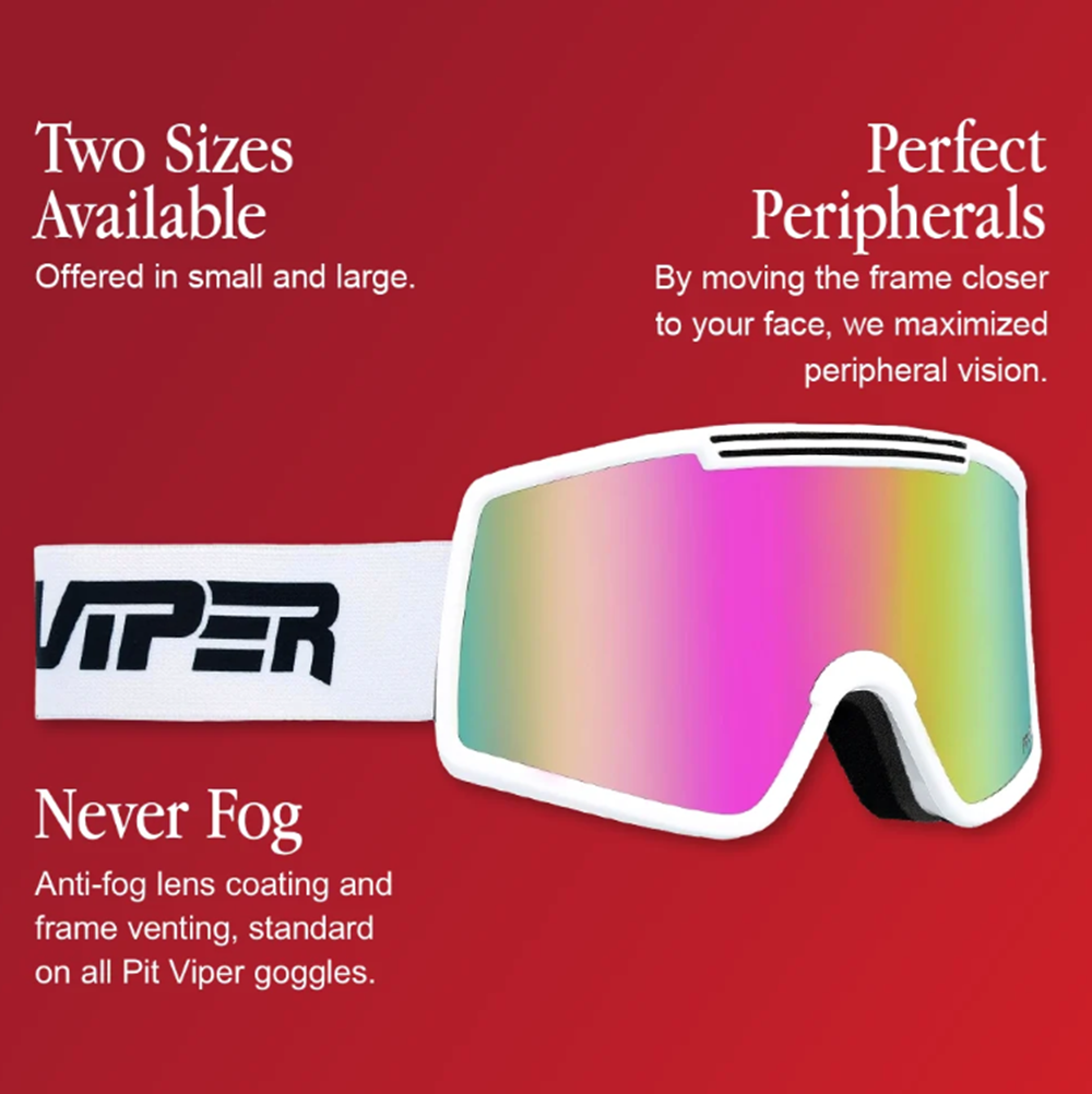 Pit Viper French Fry Goggles Exec Clear Large