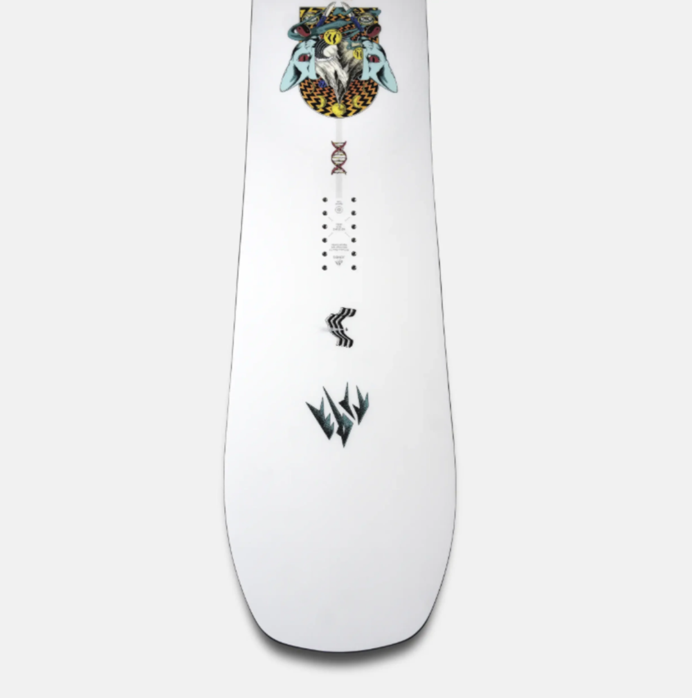 Jones Rally Cat Snowboard 2627 White 155 Wide