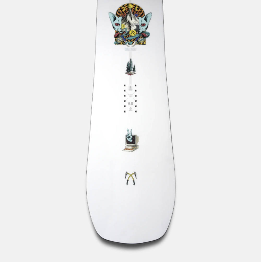Jones Rally Cat Snowboard 2627 White 155 Wide