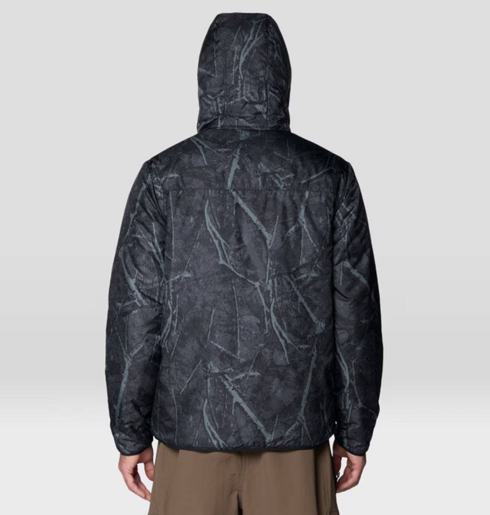 Mountain Hardwear Apres Pro Insulated Hood Jacket Mens Shark Print Black