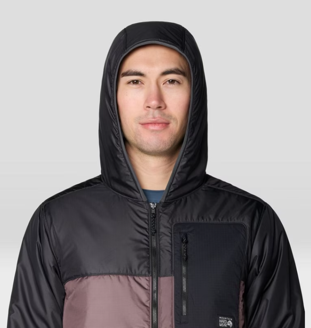 Mountain Hardwear Apres Pro Insulated Hood Jacket Mens Purple Sage Shark
