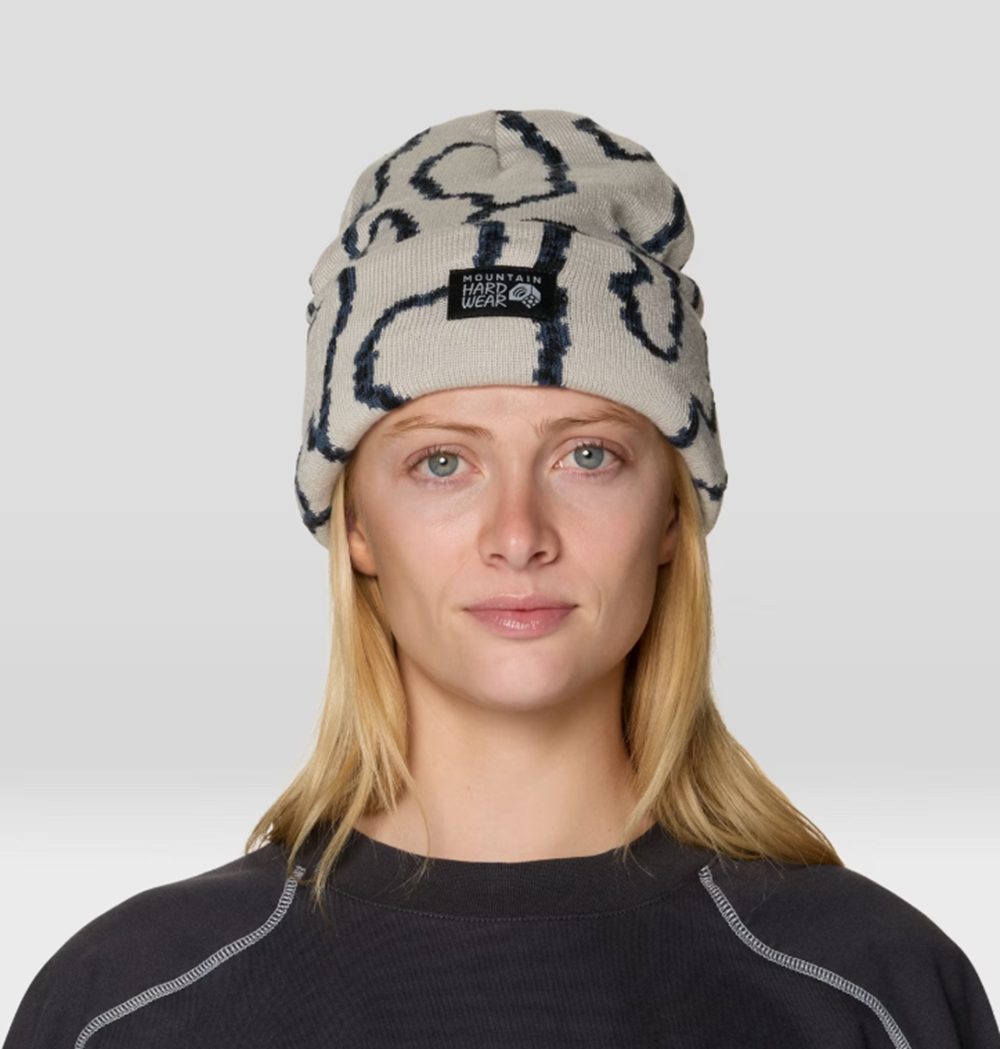 Mountain Hardwear Town Square Jacquard Beanie Oyster Shell One Size