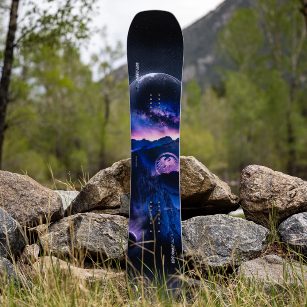 Never Summer Proto Type 3 Womens Snowboard 2627 Black Purple 145
