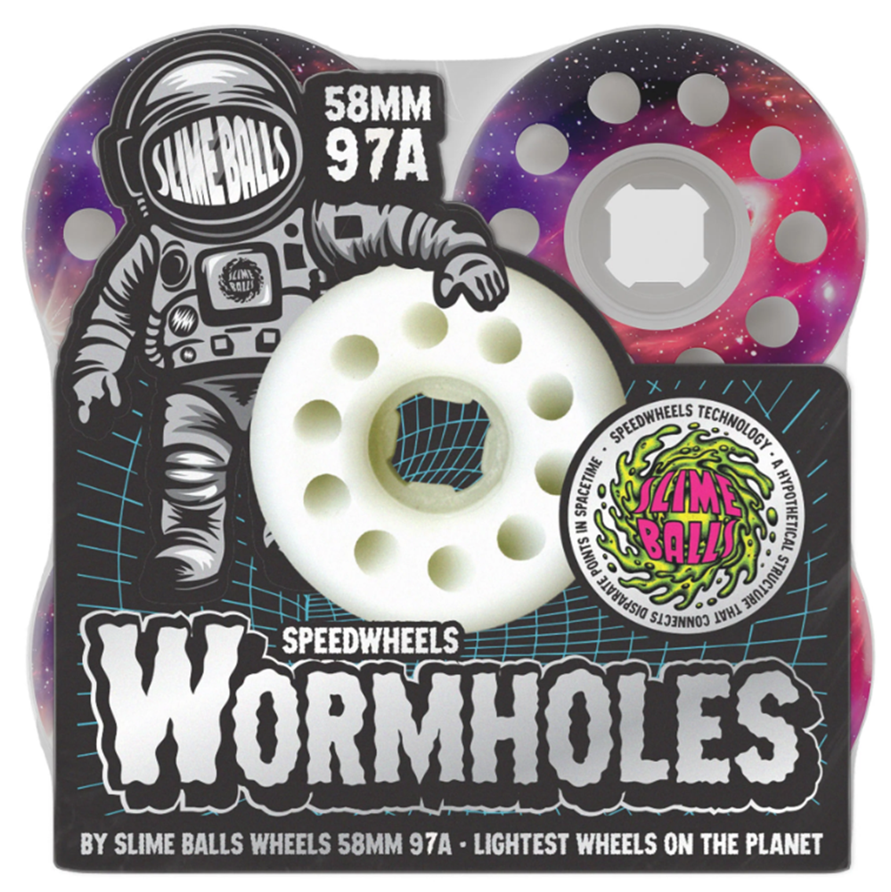 SlimeBalls Worm Holes Wheels Set White Galaxy 58/97a