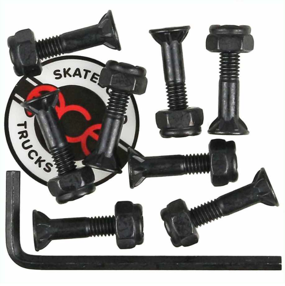 Ace Skateboard Hardware Black 1" Allen