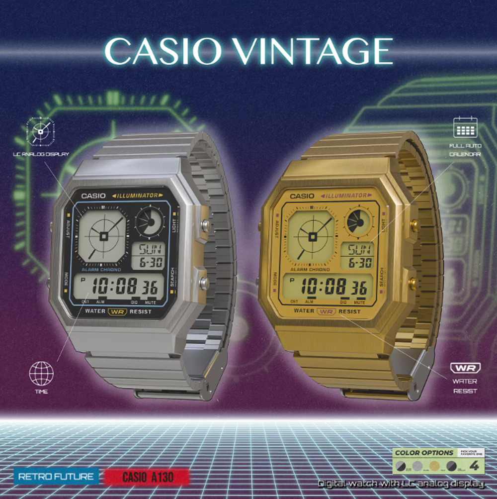 Casio A130WE-7A Watch Silver