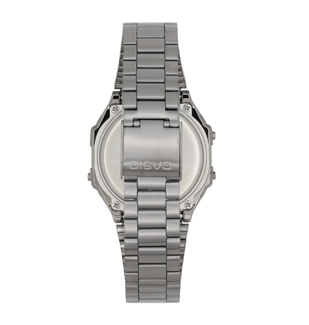 Casio A168WGG-1BVT Watch Silver Black