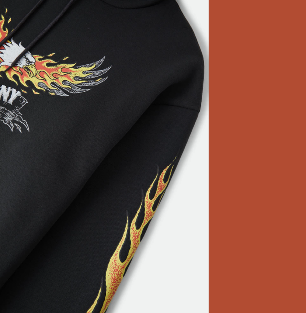Brixton Blazing Hoodie Black