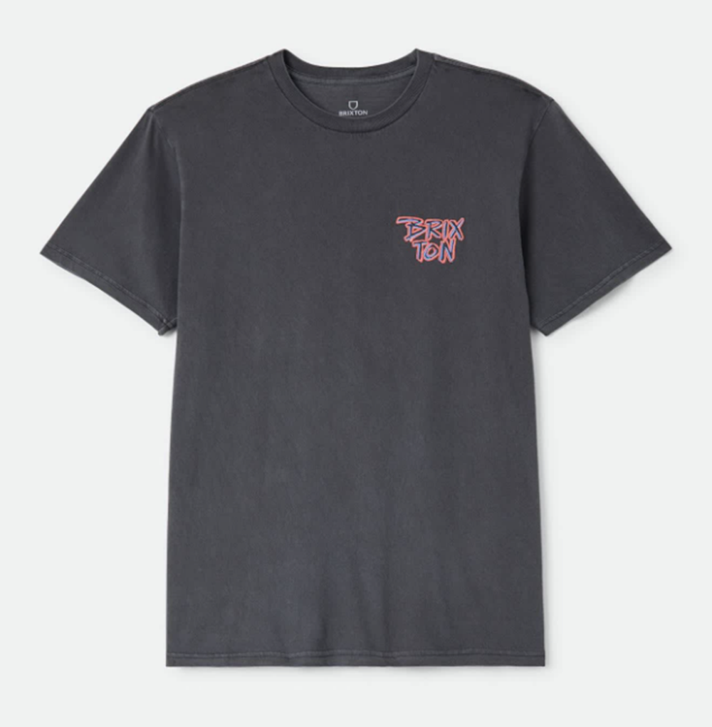 Brixton Rockton Standard SS Tshirt Black Washed