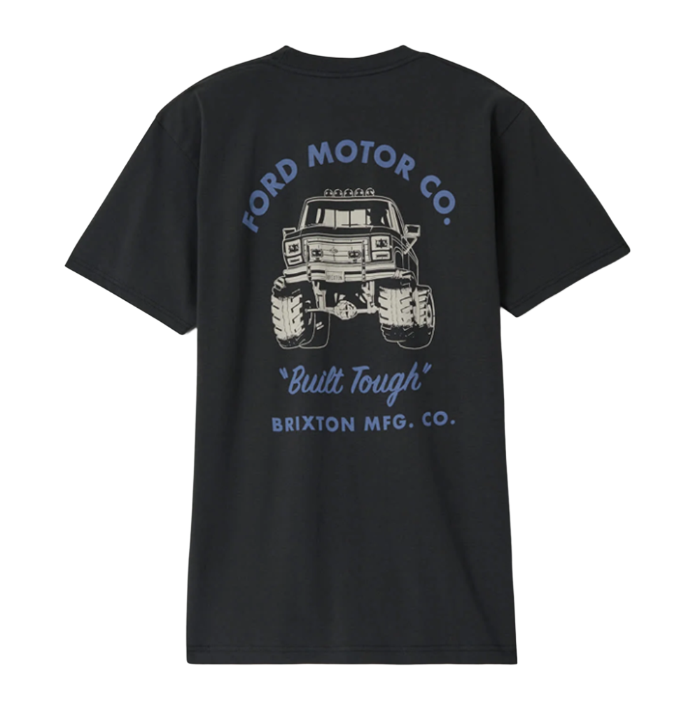 Brixton Ford Built Tough 4x4 SS Tshirt Burnt Rubber