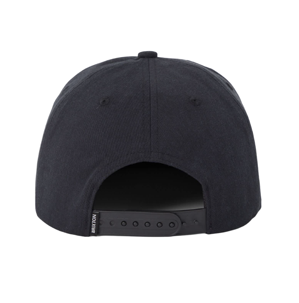 Brixton Blocked Hat Snapback Black Red