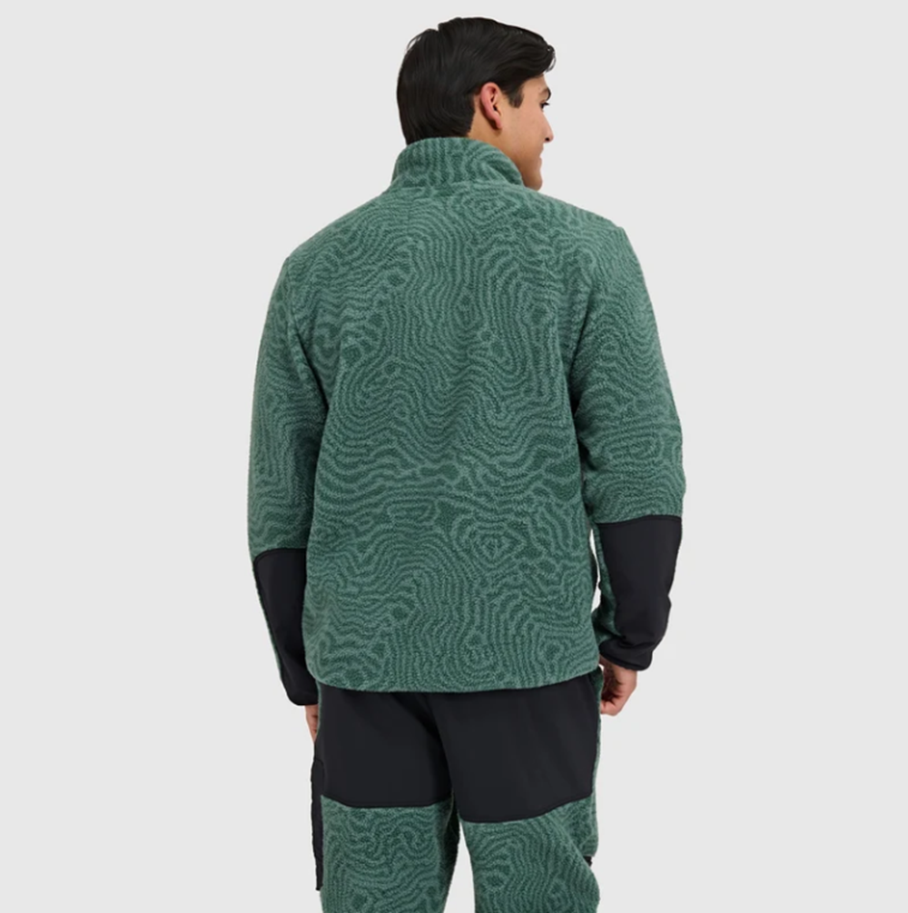 Blackstrap Caldera Sherpa Fleece Pullover Mens Obsidian