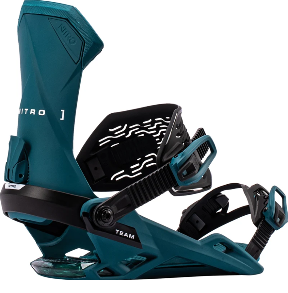 Nitro Team Snowboard Bindings 2027 Deep Teal Large