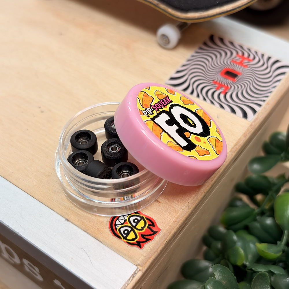 PipSqueak FO Fingerboard Wheels Black 6.7mm