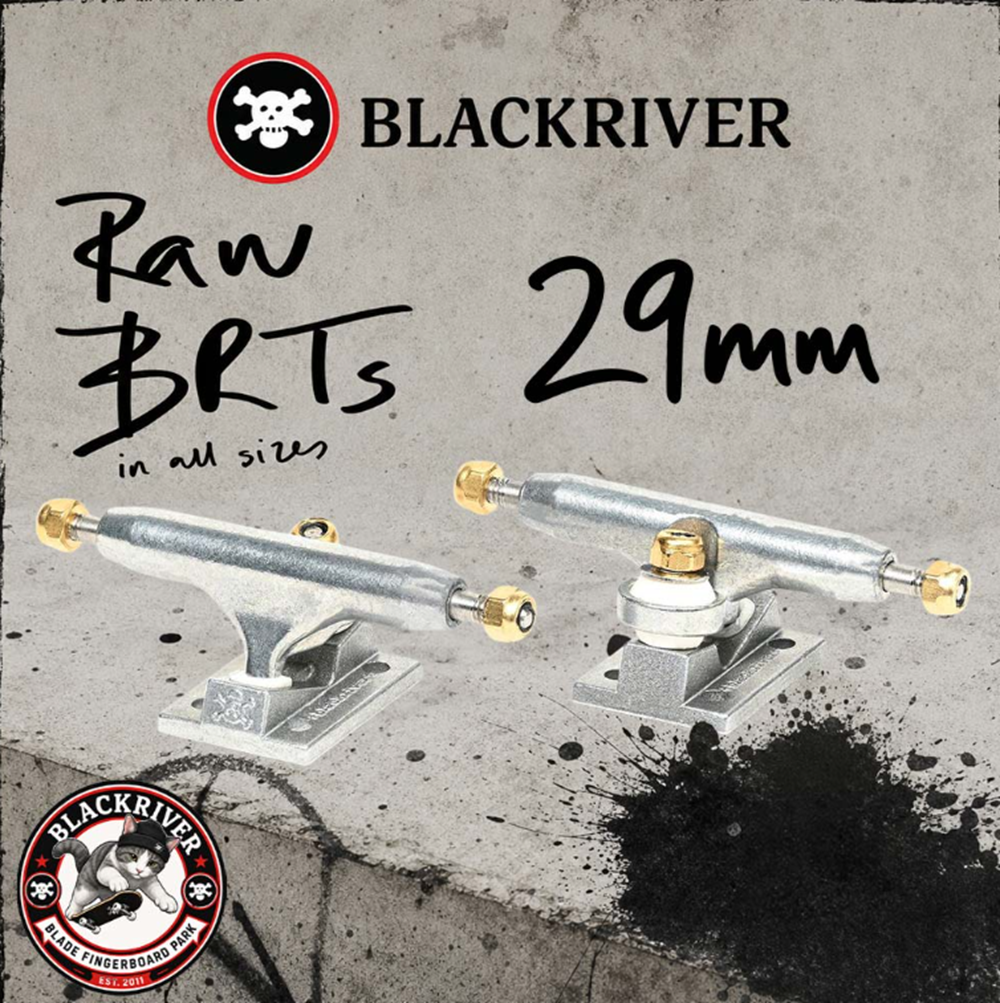 Blackriver Pro Fingerboard Trucks BRTs 3.0 Raw Edition 29mm