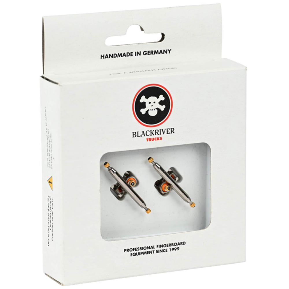 Blackriver Pro Fingerboard Trucks BRTs 3.0 Silver Black 32mm