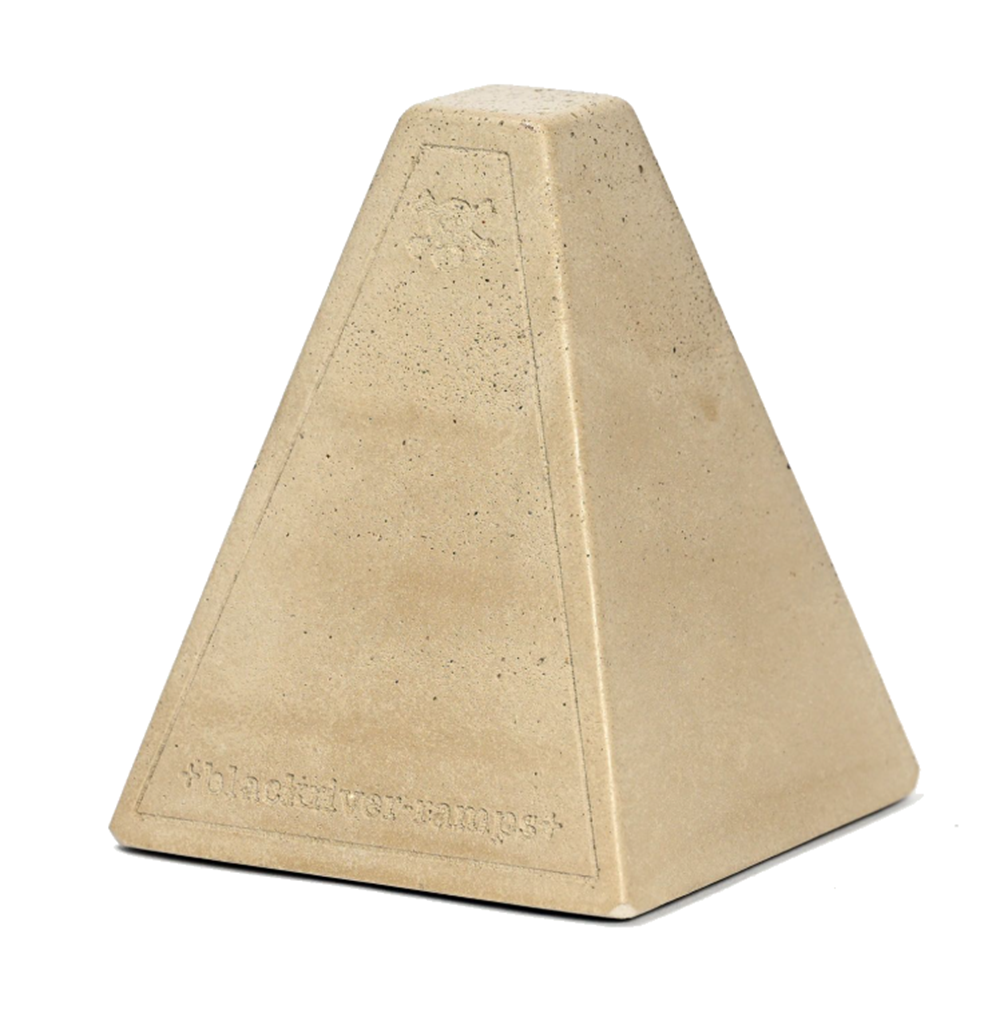 Blackriver Pylon 2.0 Fingerboard Crete Obstacle Grey Black 3inch