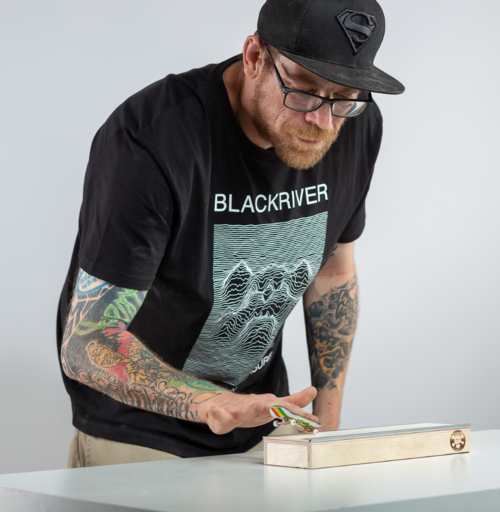 Blackriver Box 3 Fingerboard Ramp Natural 12inch