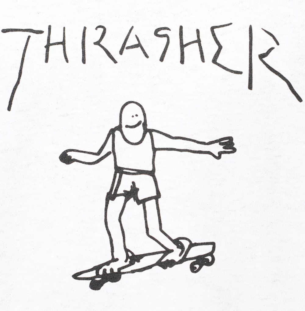 Thrasher Gonz Logo Tshirt White Small