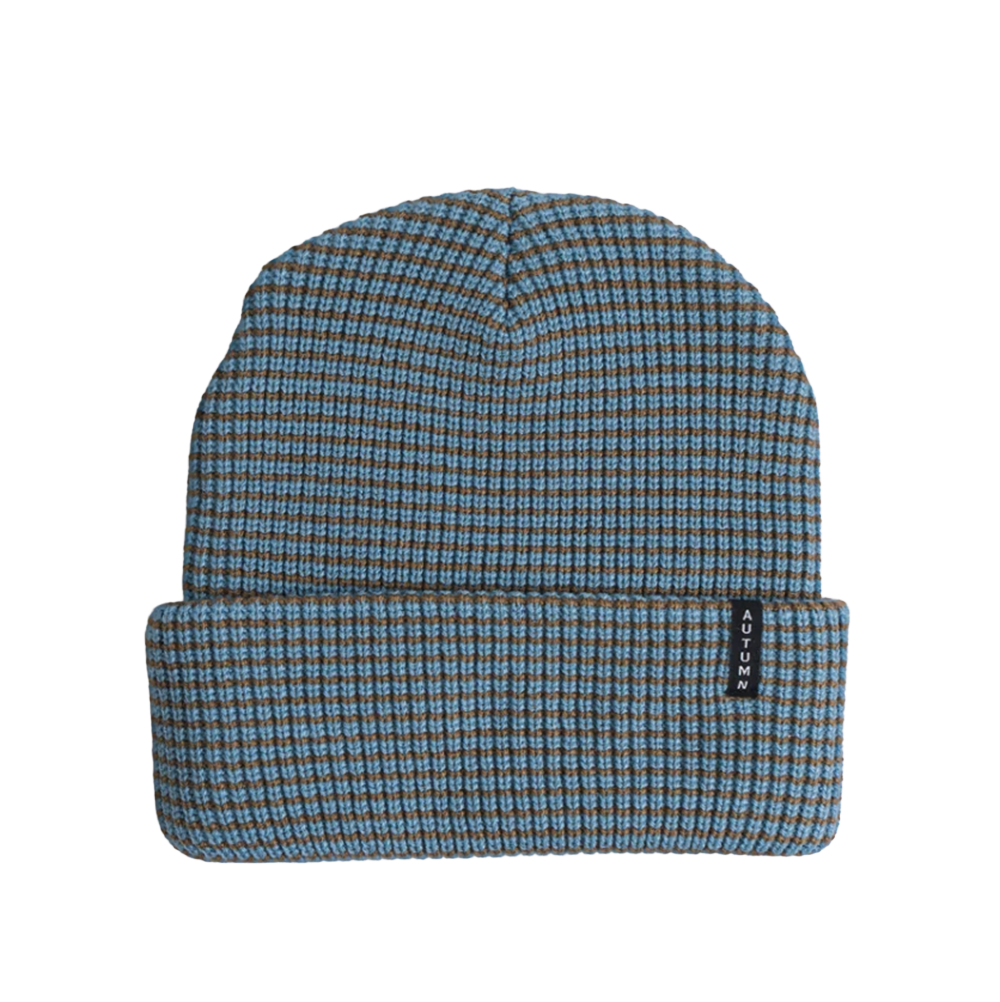 Autumn Stripe Beanie Sky