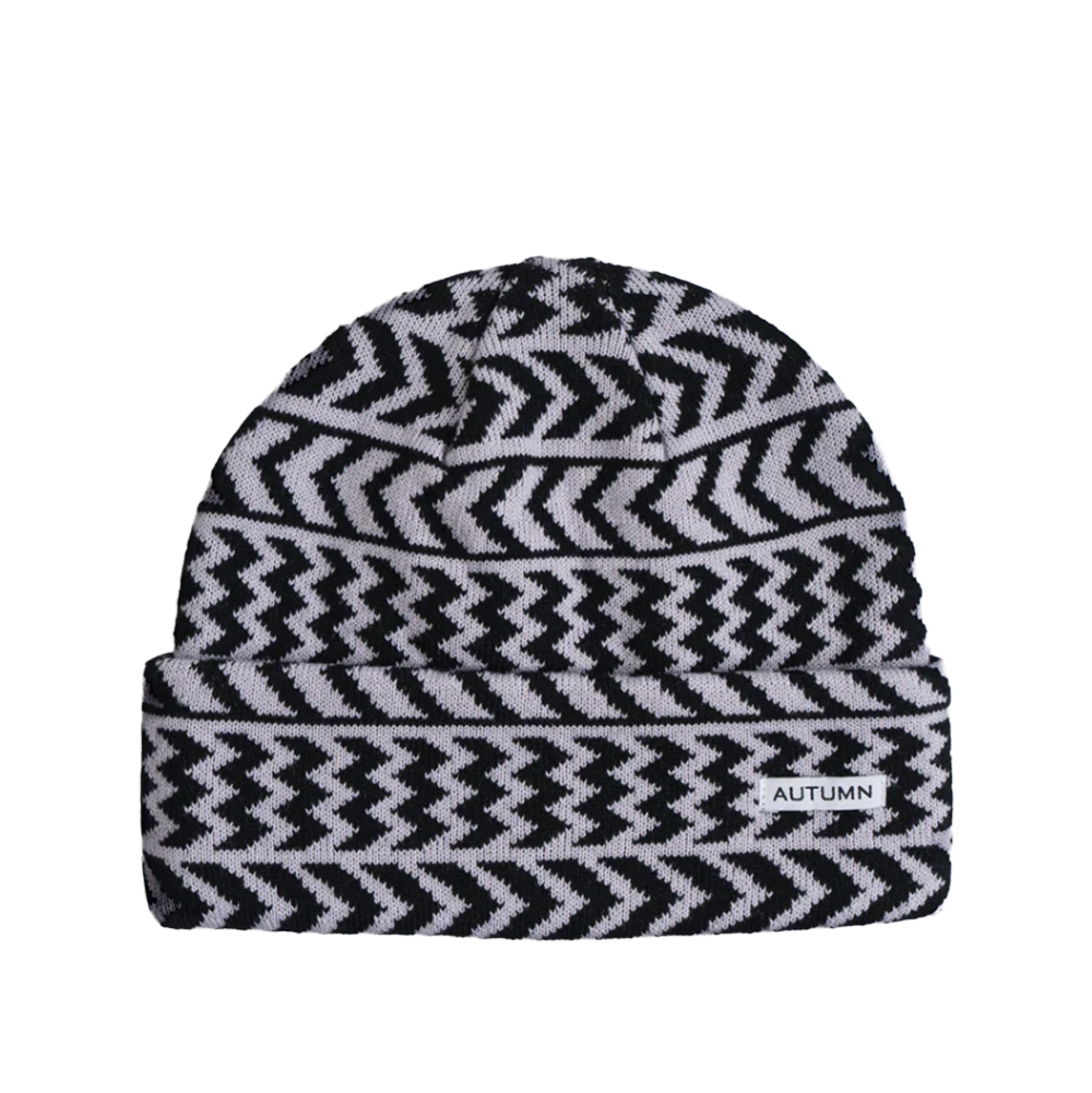 Autumn Chevron Beanie Whisper Pink