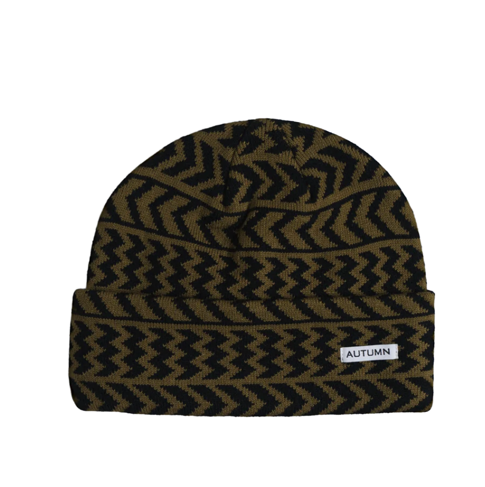 Autumn Chevron Beanie Fir