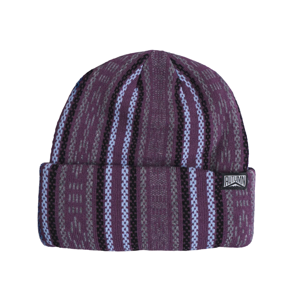 Autumn Knapsack Beanie Plum