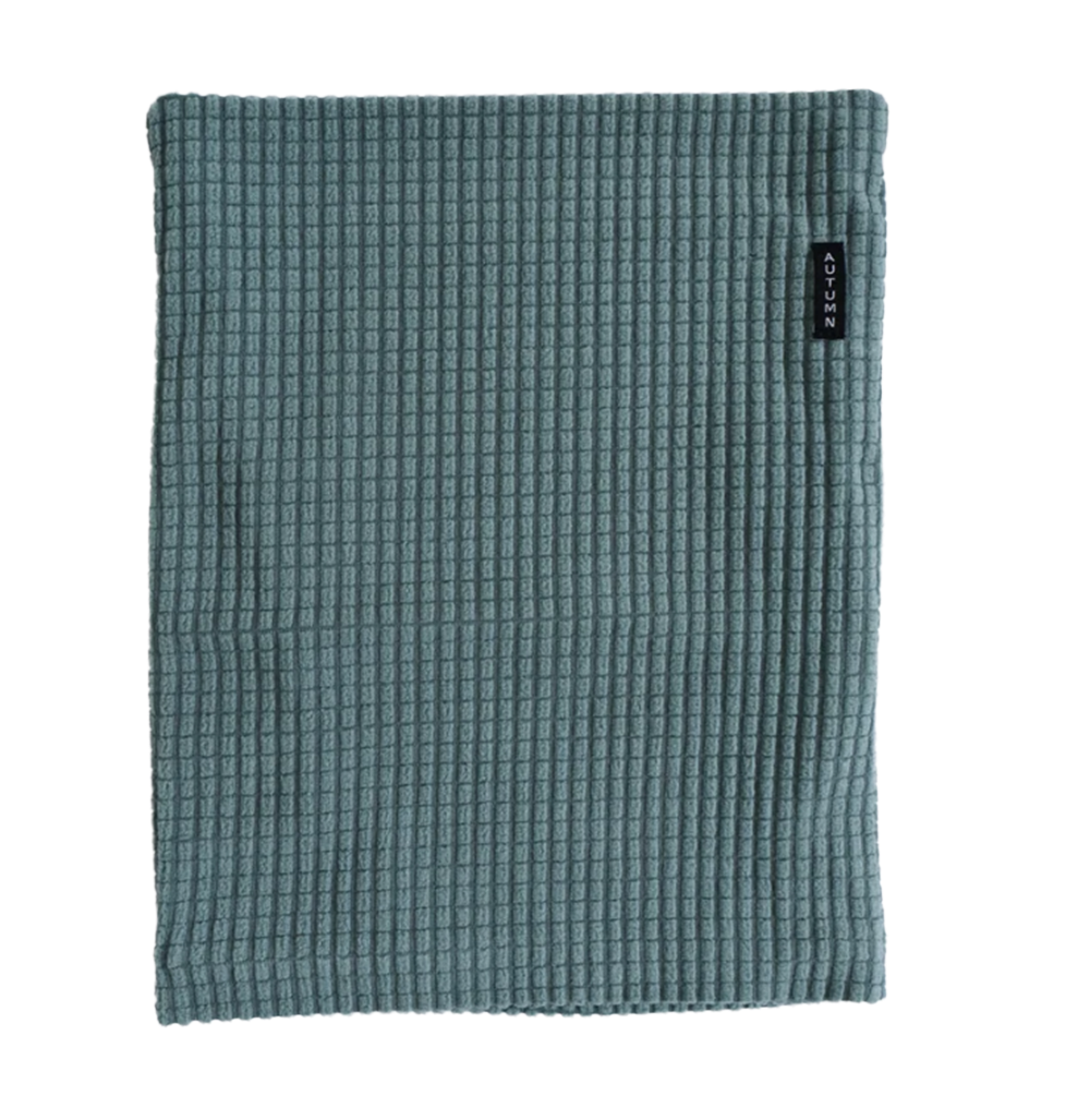 Autumn Grid Fleece Neck Gaiter Sage