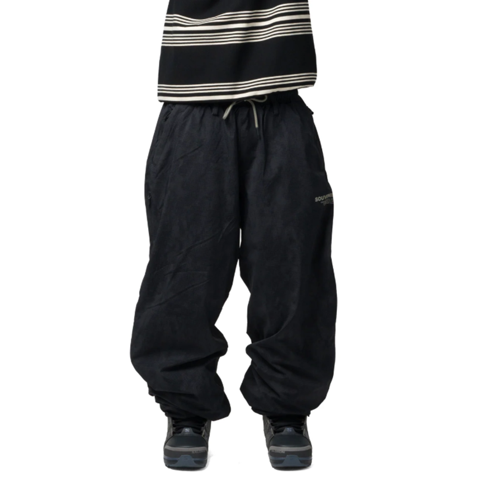 Souvenir Parachute Pants Black Print