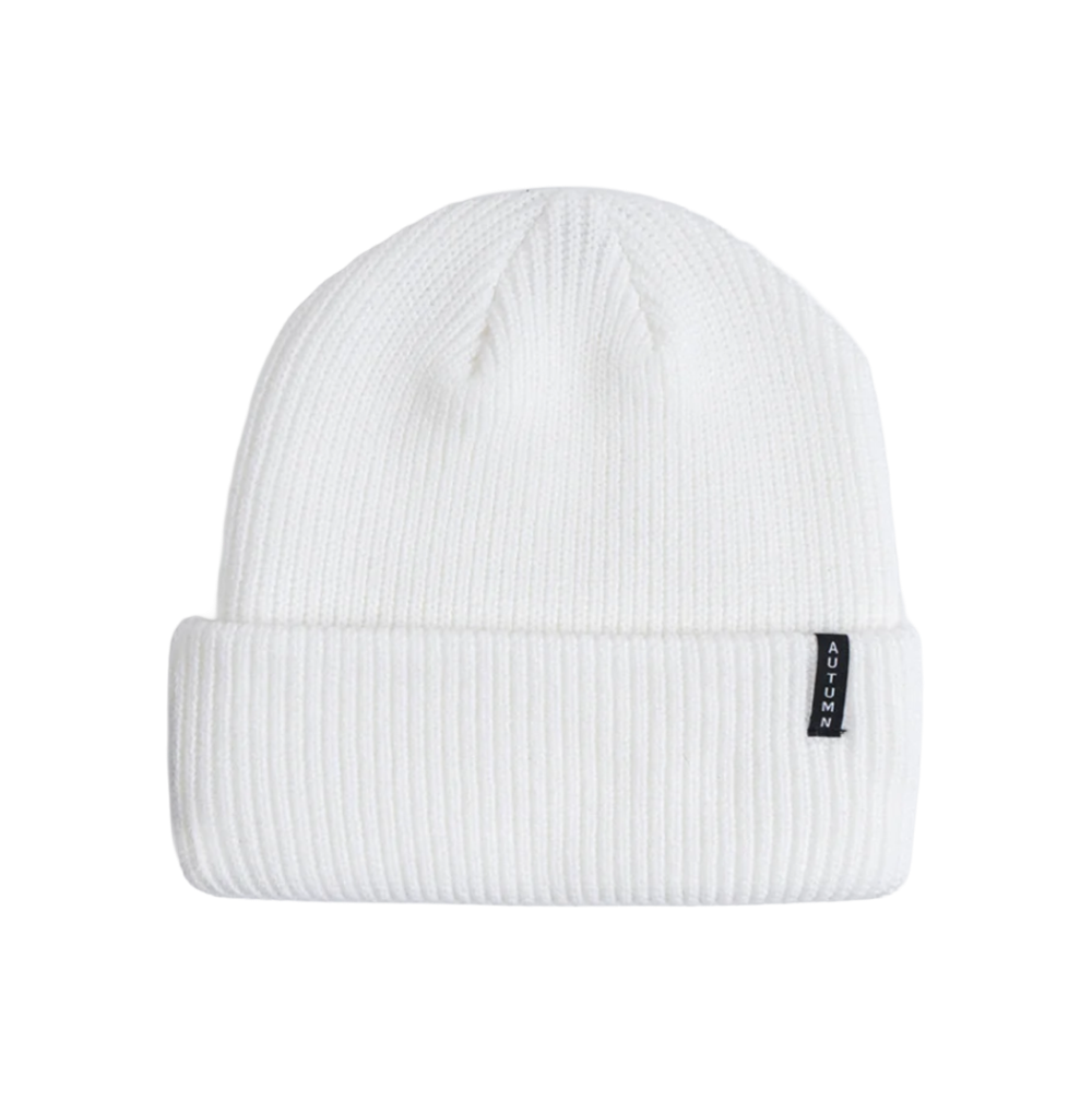 Autumn Select Solid Beanie White
