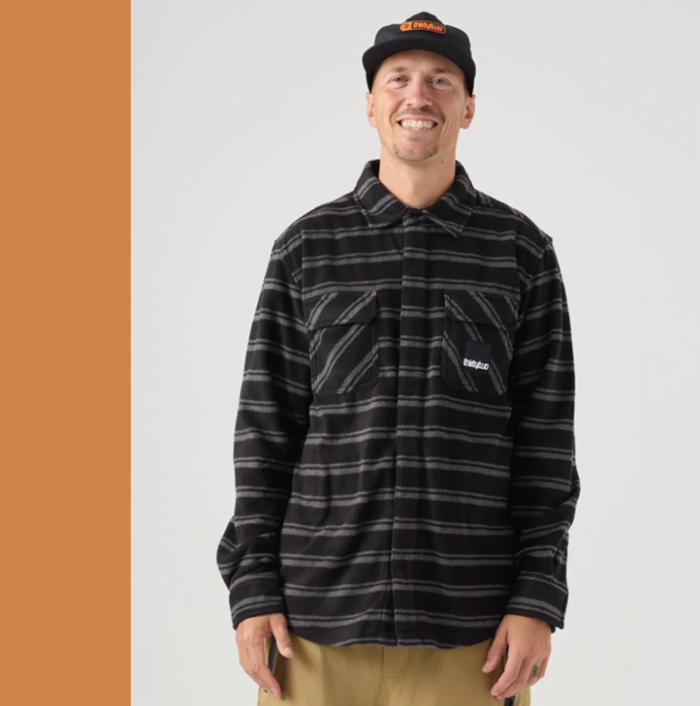 ThirtyTwo 32 Rest Stop Shirt Black Tan