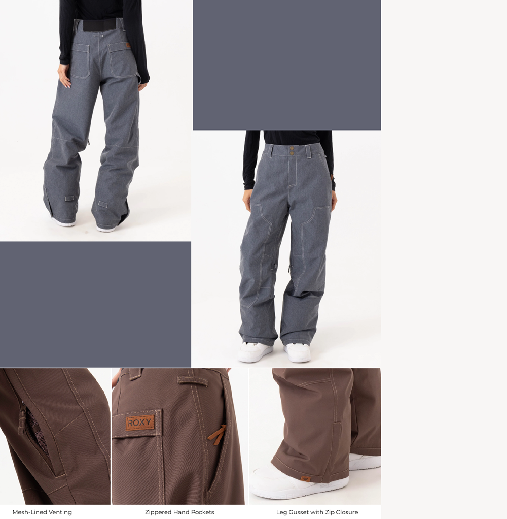 Roxy Calico Snow Pants Denim