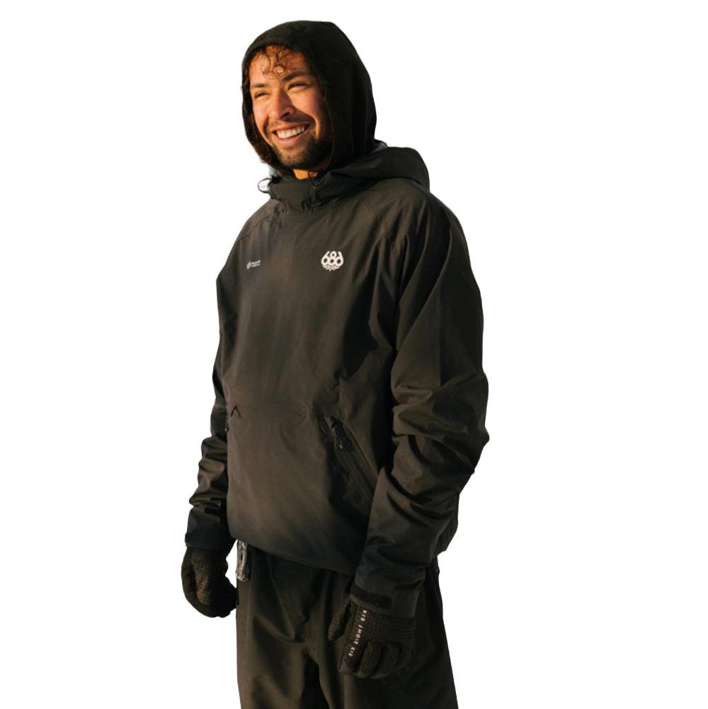 686 Windstopper Pullover Jacket Black XL