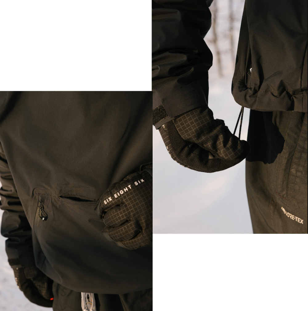 686 Windstopper Pullover Jacket Black