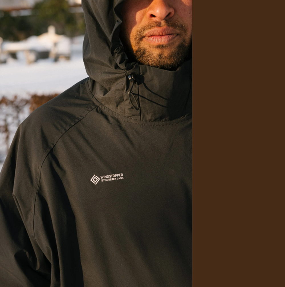 686 Windstopper Pullover Jacket Black