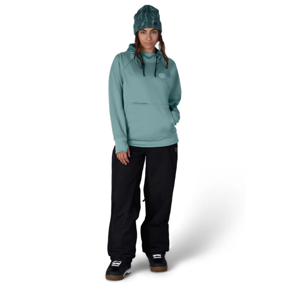686 Bonded Fleece Hoody Womens Pale Firn