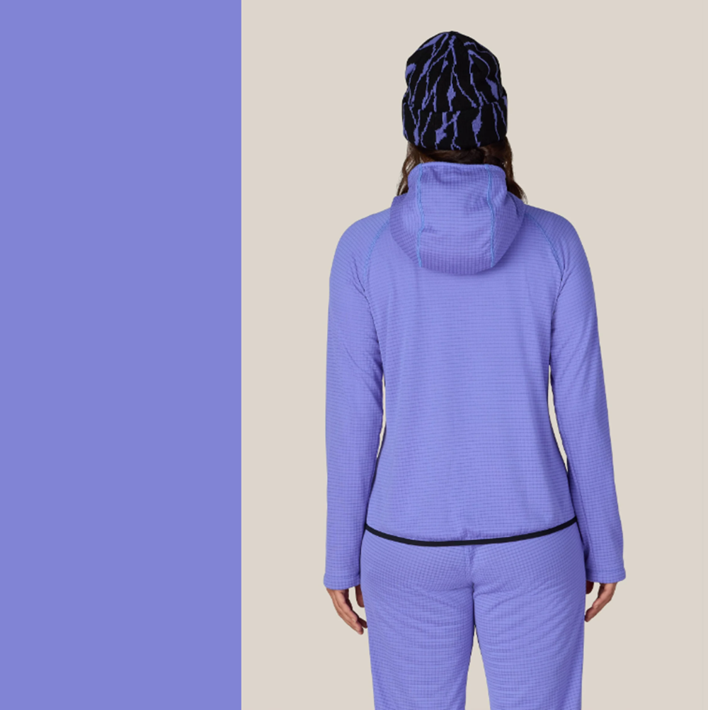 686 Mission Grid Hoody Womens Blue