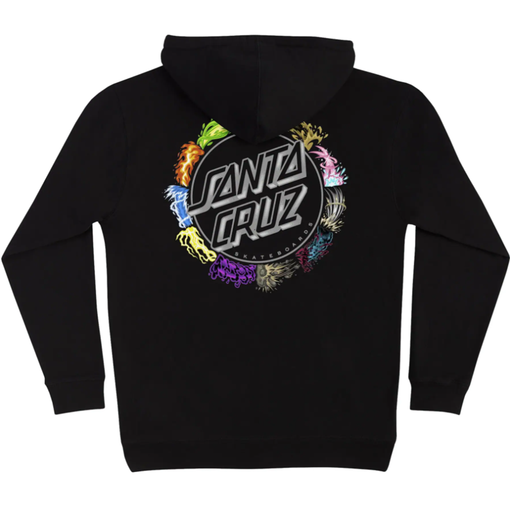 Santa Cruz Pokemon Power Dot Midweight Hoodie Black
