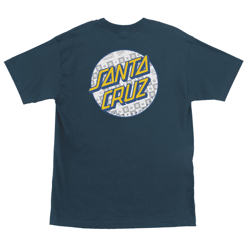 Santa Cruz Pokemon Energy Dot Heavy Tshirt Blue