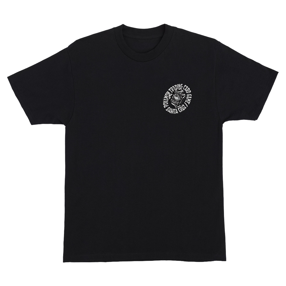 Santa Cruz Pokemon Hand Heavy Tshirt Black