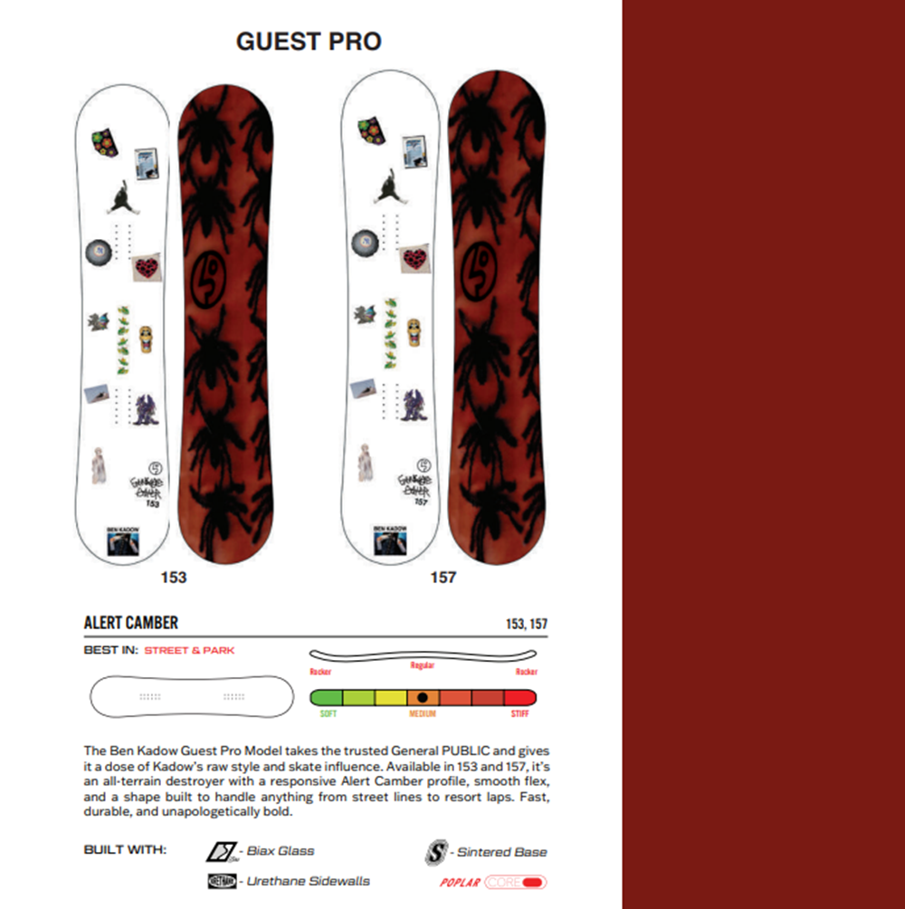 Public Ben Kadow Snowboard 2027 White 153