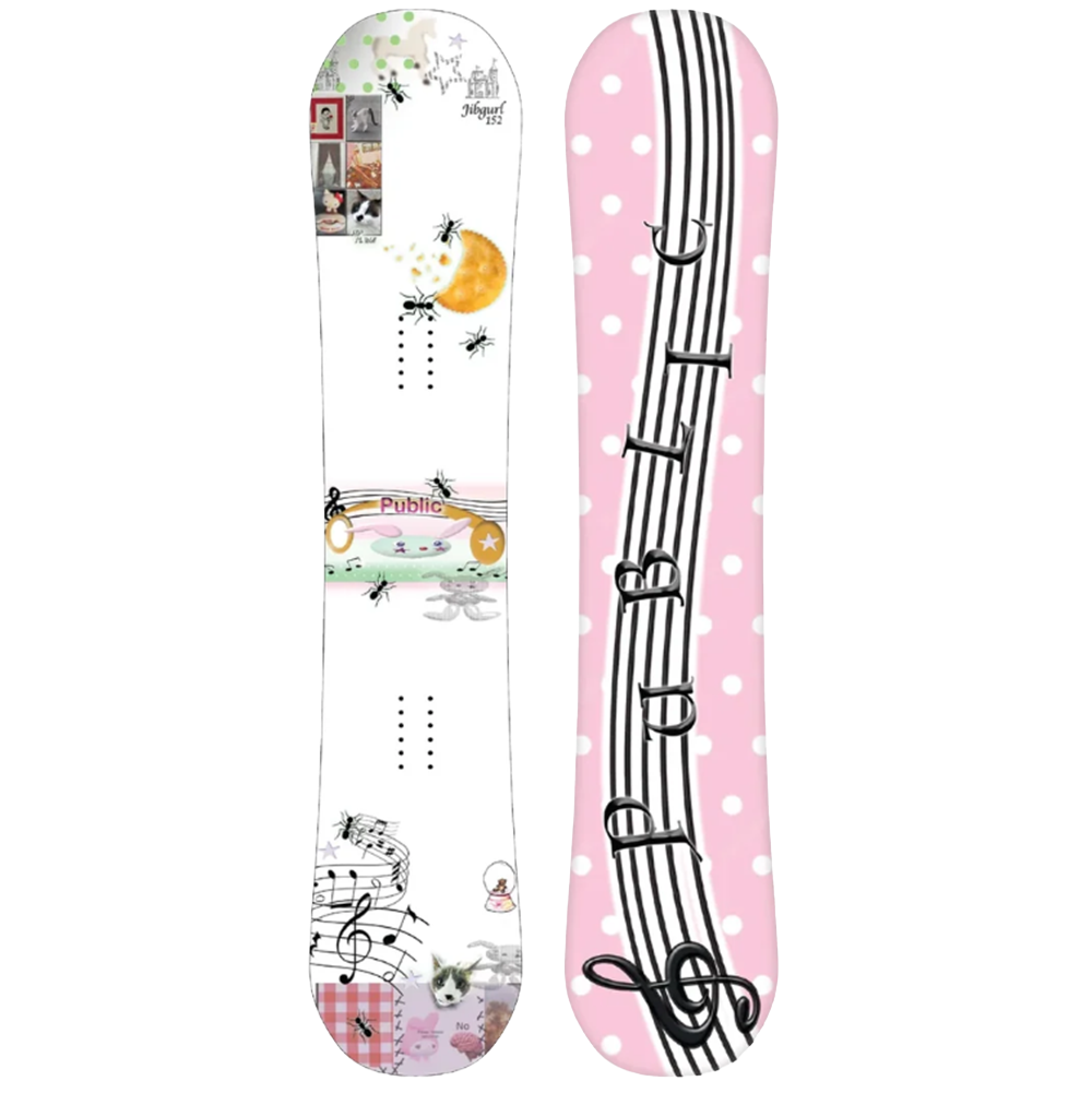Public JibGurl Snowboard Womens 2027 White 140