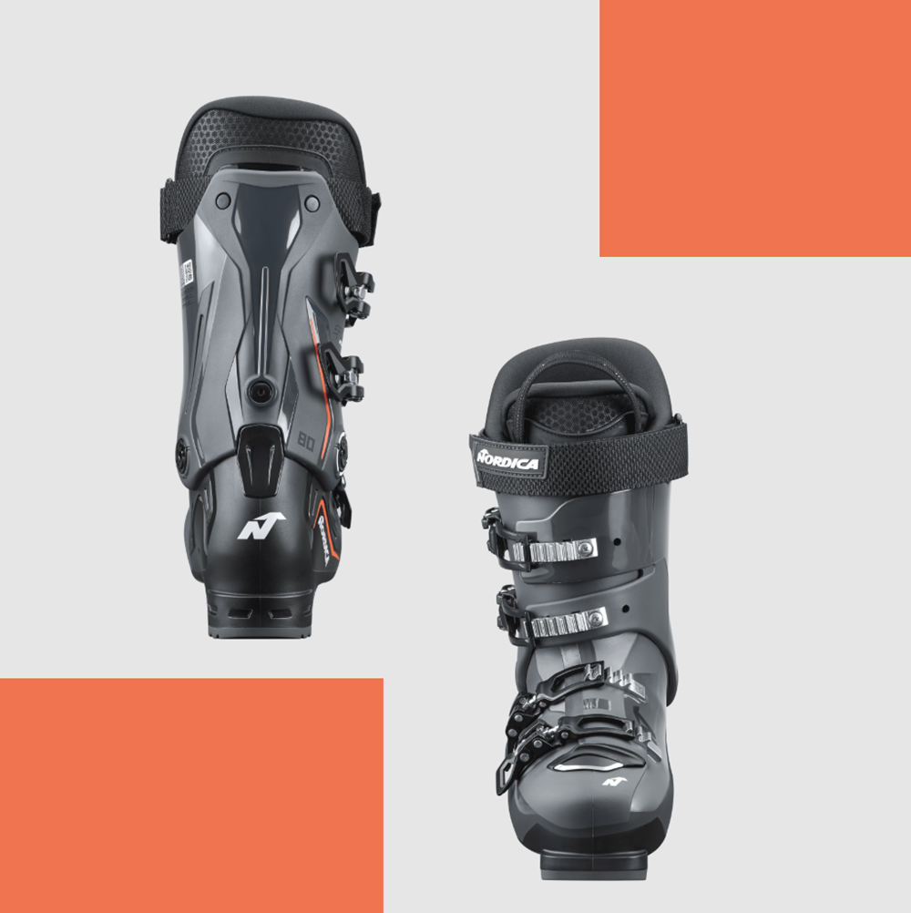 Nordica Sportmachine 3 80 Ski Boots Grey Black Red