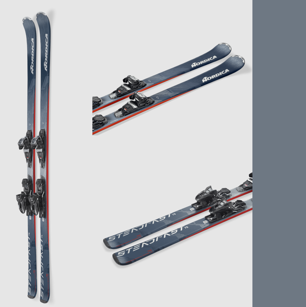 Nordica Steadfast 75 CA TP2 10FDT Ski Combo Grey 162