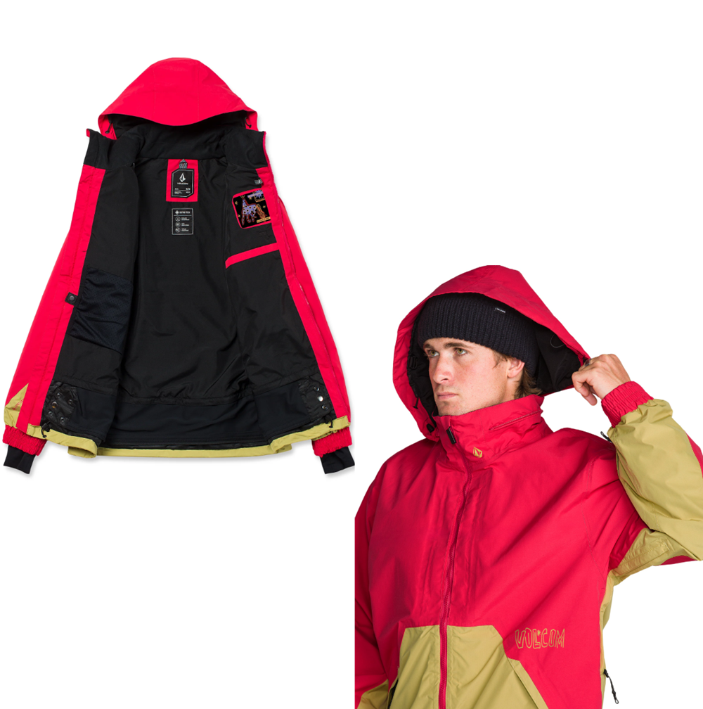 Volcom Longo Goretex Jacket Bright Cherry