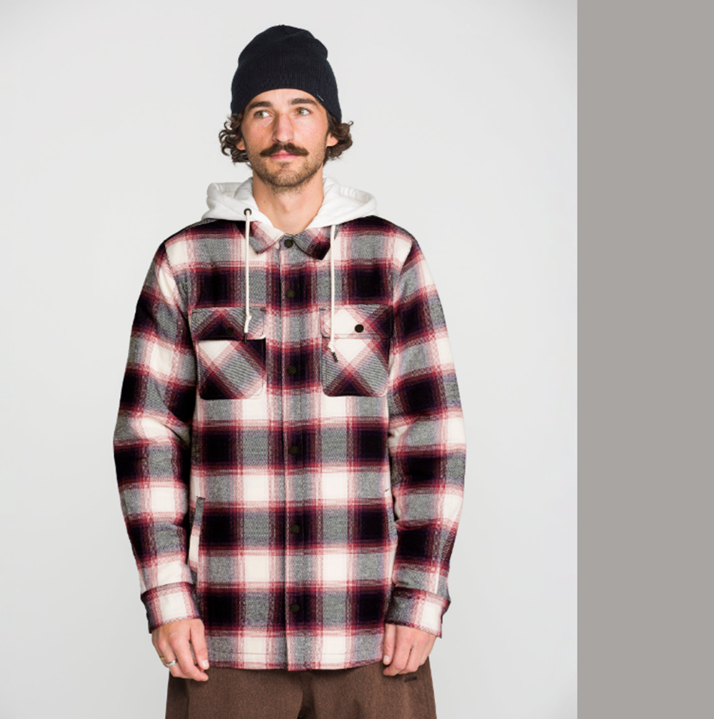 Volcom Enson Insulated Riding Flannel Blue XL