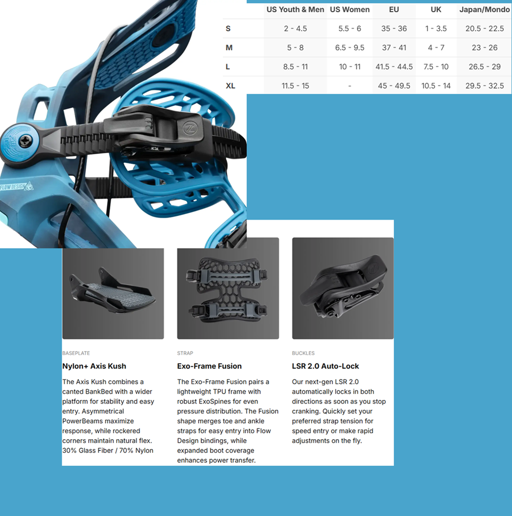 Nidecker Flow Fenix Bindings 2027 Black Medium