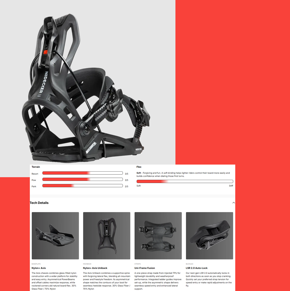 Nidecker Flow Nexus Bindings 2027 Black Large
