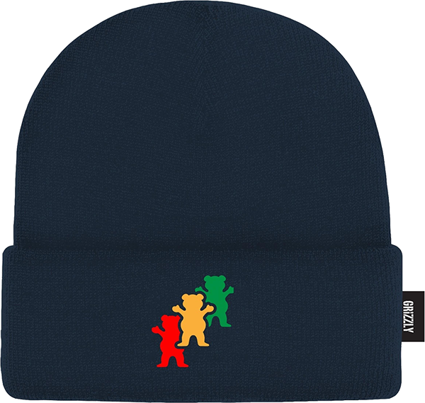 GRIZZLY TRINITY BEANIE NAVY