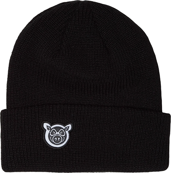 PIG HEAD DOCK BEANIE BLACK